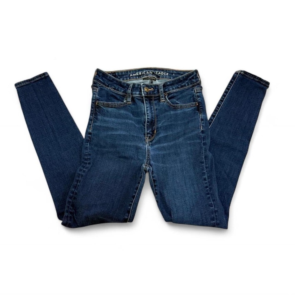 American Eagle Outfitters Blue Skinny Jeggings Classic Fit